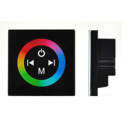 TM08BL Panel dotykowy sterowania taśm LED RGB czarny